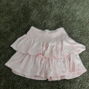 Aerie Pink Ruffled Mini Skirt